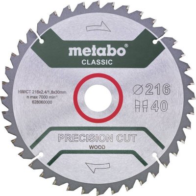 METABO  Lame de scie ""precision cut - classic"", 305x2,4/1,6x30 Z56 WZ 5&deg;neg - 628657000