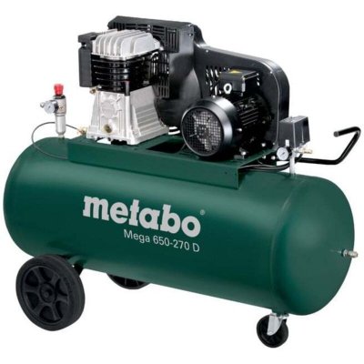 METABO  Mega 650-270 D-compresor 5,5 Litres Cv 270 Triphas&eacute; Courroies