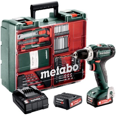 METABO  - perceuse batterie 12V PowerMaxx bs 12 Set / 2x batterie 2.0 Ah Atelier mobile
