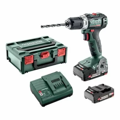 METABO  - Perceuse visseuse 18 V Li-Ion 2x 2.0 Ah 60 Nm 32 mm avec coffret - BS 18 L BL