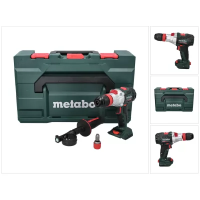 METABO  -Perceuse-visseuse &agrave; percussion sans fil sans batterie, + mallette