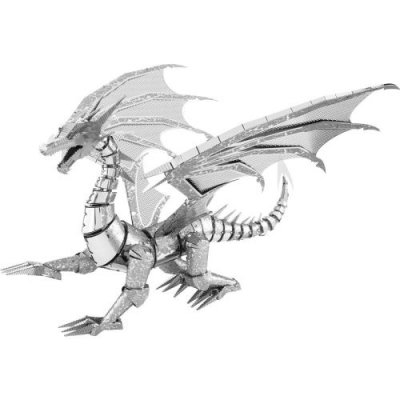 METAL EARTH  Iconx Silver Dragon Kit en m&eacute;tal