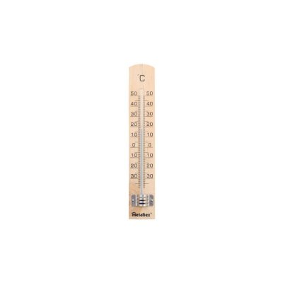 METALTEX  298005 Thermom&egrave;tre int&eacute;rieur Marron 3 x 18 x 0.8 cm