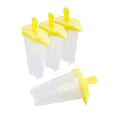 GENERIQUE Metaltex 4 Moules &agrave; sucettes glac&eacute;es jaune/transparent - 24x12 cm T.U