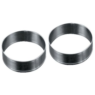 METALTEX  Lot de 2 cercles &agrave; p&acirc;tisserie en inox - &Oslash; 8,5 cm