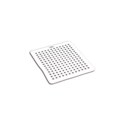 METALTEX  Tapis d'&eacute;vier rectangulaire en Caoutchouc Blanc 32 x 27 cm
