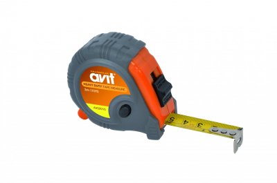 AVIT M&ecirc;tre ruban retractable, 3 m avec bouton de verouillage C.K. AV02010