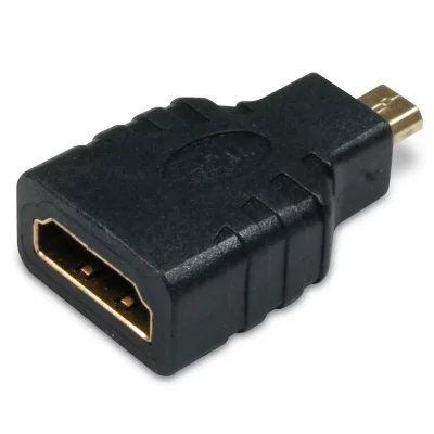 METRONIC  - Adaptateur micro hdmi m&acirc;le/HDMI fem. - Noir