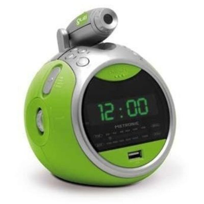 METRONIC  Radio r&eacute;veil MP3 Gulli - 477017 - Vert
