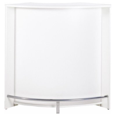 Meuble bar comptoir cuisine blanc 107 cm - coloris: blanc SNACK106BL
