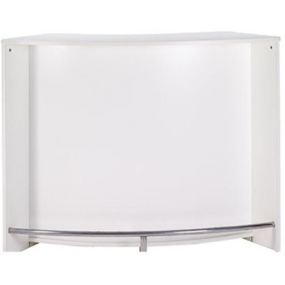 Meuble bar, meuble comptoir blanc 135 cm - coloris: blanc SNACK134BL
