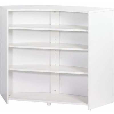 Meuble bar, meuble comptoir blanc 135 cm - coloris: drapeau suisse 650 SNACK134BL650