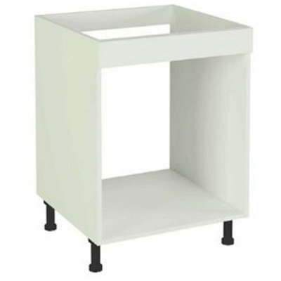 PEGANE Meuble bas de cuisine pour four coloris blanc - Hauteur 85 x Longueur 60 x profondeur 58 cm --