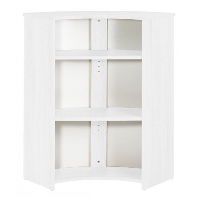 Meuble comptoir bar 96 cm blanc 3 niches - coloris: new york 500 VISIO097BL500