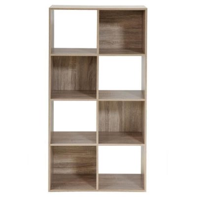 Meuble de rangement contemporain COMPO - Ch&ecirc;ne - L 62 cm - 8 cases