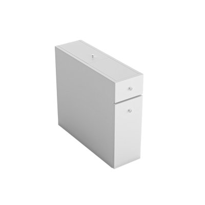 Meuble de salle de bain en bois Calencia - 60 x 19 x 55 cm - Blanc