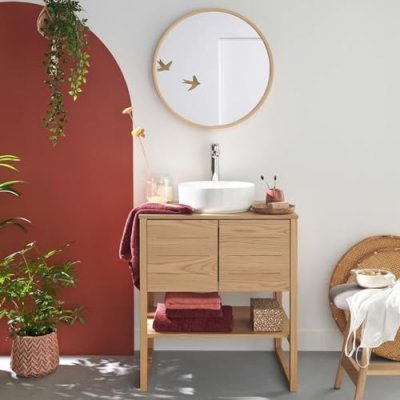 Meuble de salle de bain sous vasque 70 cm atoll - Bois Clair