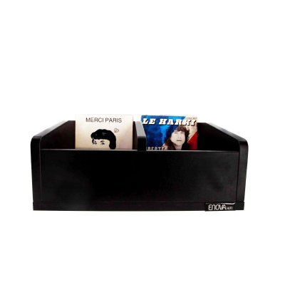 ENOVA HIFI Meuble  Vinyle Bac 45t Bl pour vinyles 45 tours Noir