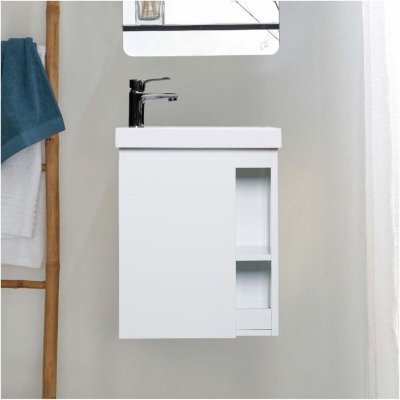 Meuble lave-mains, Hampton l.40 x H.48 x P.22.5 cm, blanc, Hampton
