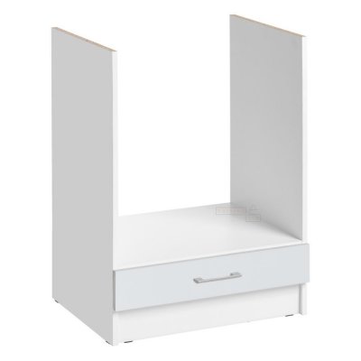 CUISINEANDCIE Meuble pour four encastrable - L 60 cm - blanc brillant