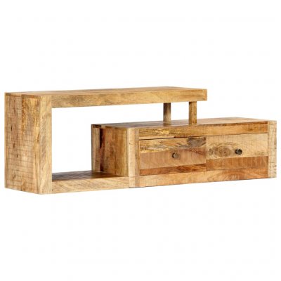 HELLOSHOP26 Meuble t&eacute;l&eacute; buffet tv t&eacute;l&eacute;vision design pratique 120 cm bois massif de manguier 2502274