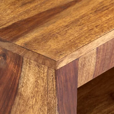 HELLOSHOP26 Meuble t&eacute;l&eacute; buffet tv t&eacute;l&eacute;vision design pratique 140 cm bois massif de sesham