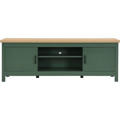 HOMIFAB Meuble tv 2 portes vert 160 cm - sana Sana 
