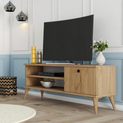 AUCUNE Meuble TV  RETRO 389MZA1154 Ch&ecirc;ne 120 x 44,6 x 29,5 cm