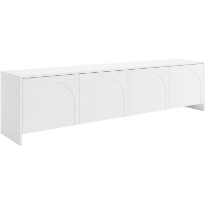 VENTE UNIQUE Meuble TV avec 4 portes - Blanc - NALYRA de Maison C&eacute;phy