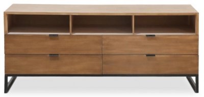 COTECOSY Meuble TV avec 4 Tiroirs et 3 Niches FOCILI