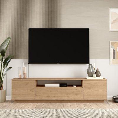 CONCEPT USINE Meuble TV bois 180cm TYRO 