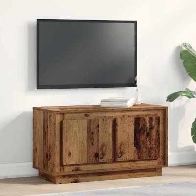 VIDAXL Meuble Tv Bois Ancien 80 X 35 X 45 Cm Bois D'ing&eacute;nierie 