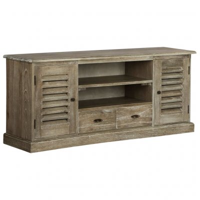 VIDAXL Meuble Tv Bois De Melia Azedarach Massif 145 X 35 X 60 Cm 