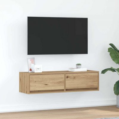 VIDAXL Meuble Tv Ch&ecirc;ne Artisanal 100 X 31 X 25,5 Cm Bois D'ing&eacute;nierie 