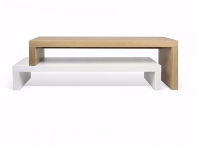 TEMAHOME Meuble tv cliff - blanc laqu&eacute; -  2963