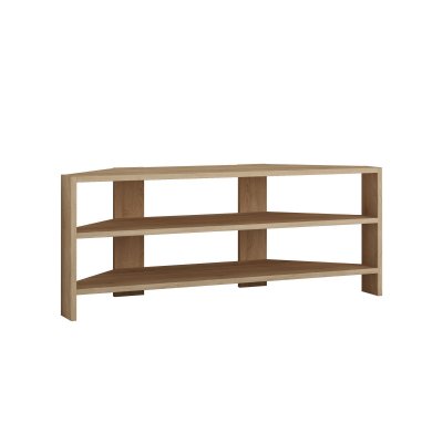 HANAH HOME Meuble TV d'angle en bois ""Thales"" - 114 x 36 x 45 cm - Beige