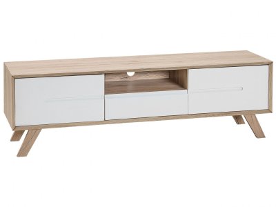 BELIANI Meuble tv de style moderne en mdf haut de gamme