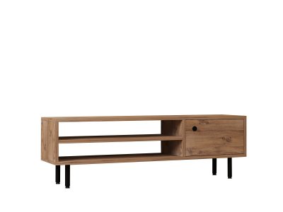 HANAH HOME Meuble TV en bois ""Avila"" - 120 x 30 x 38 cm - Pin atlantique