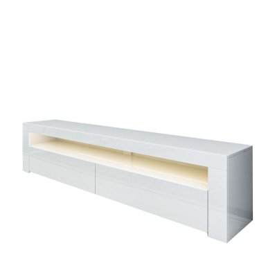 HANAH HOME Meuble TV en bois ""Bati"" - 150 x 36 x 46 cm - Blanc