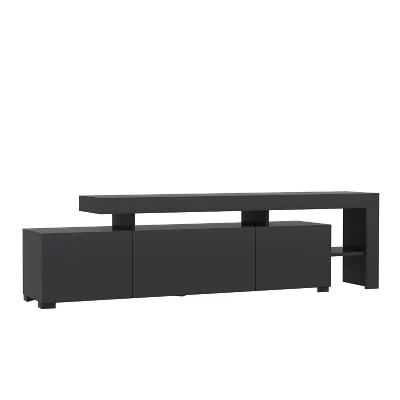 HABITAT ET JARDIN Meuble TV en bois Beliz - 192 x 37 x 53 cm - Anthracite