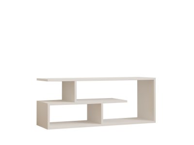 HANAH HOME Meuble TV en bois ""Cafu"" - 100 x 29 x 40 cm - Blanc