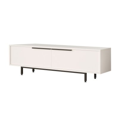 HABITAT ET JARDIN Meuble Tv En Bois ""calvin"" - 160 X 35 X 45 Cm - Blanc