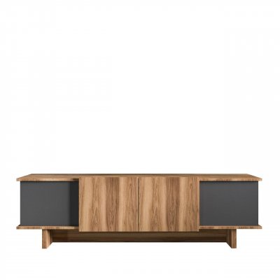 HABITAT & JARDIN Meuble Tv En Bois ""diana"" 180 X 33 X 50 Cm - Anthracite