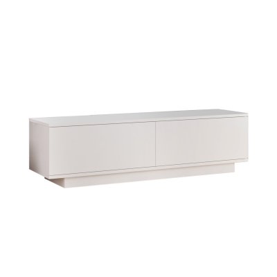 HANAH HOME Meuble TV en bois FN1 - 140 x 35 x 38 cm - Blanc