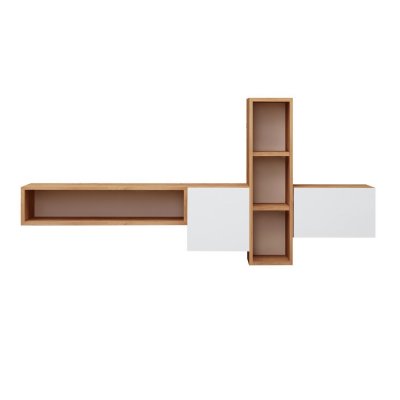 HABITAT ET JARDIN Meuble TV en bois ""Kumkuat"" - 160 x 35 x 70 cm - Marron