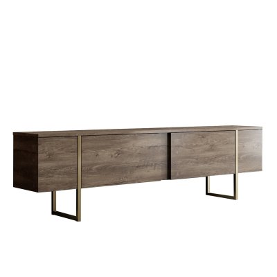 HANAH HOME Meuble Tv En Bois ""luxe"" - 180 X 30 X 50 Cm - Noyeror