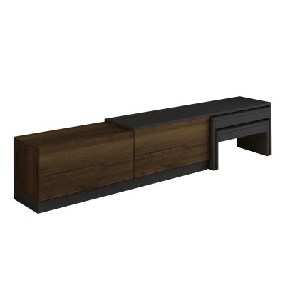 HABITAT ET JARDIN Meuble TV en bois ""Nest"" - 180 x 30 x 36 cm - Marron