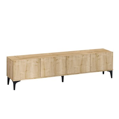 HANAH HOME Meuble Tv En Bois ""nora"" - 180 X 35 X 50 Cm - Ch&ecirc;ne Saphir