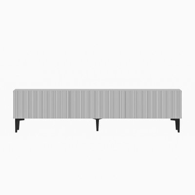 HANAH HOME Meuble TV en bois ""Oscar"" - 180 x 31 x 45 cm - Blanc