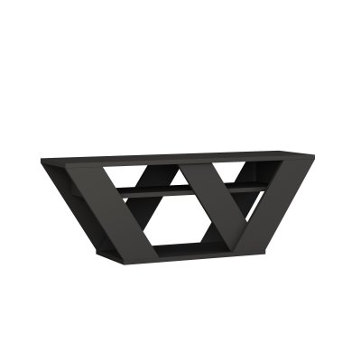 HANAH HOME Meuble Tv En Bois ""pipralla"" - 110 X 30 X 40 Cm - Anthracite